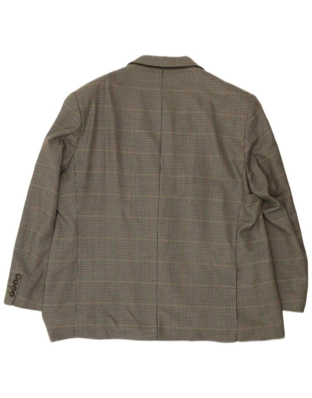 Marks & Spencer Herre 2-knaps blazerjakke UK 46 XL Grøn Houndstooth
