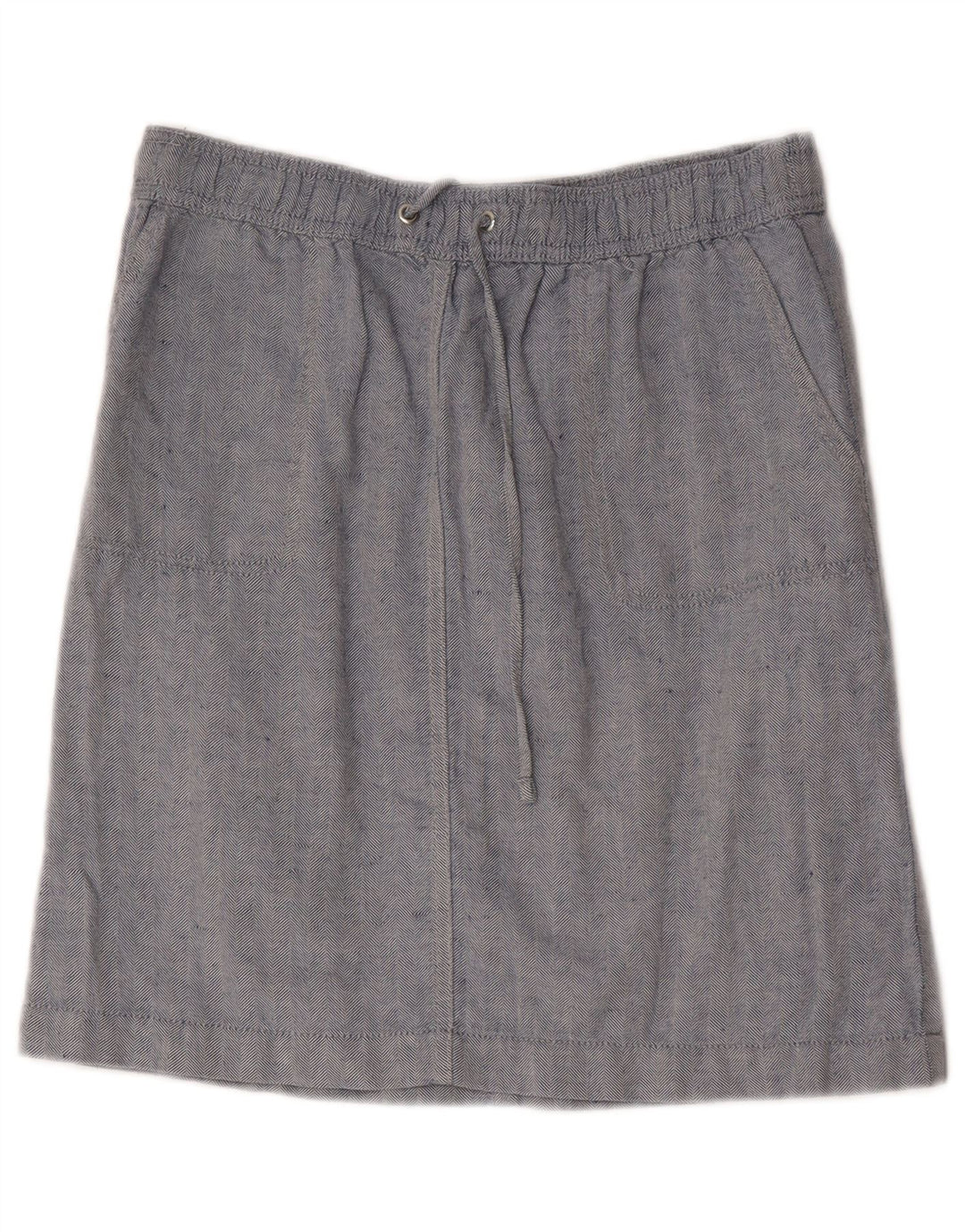 Marks & Spencer Dame Midi Skirt UK 10 Small W30 Blue Sildebenshør