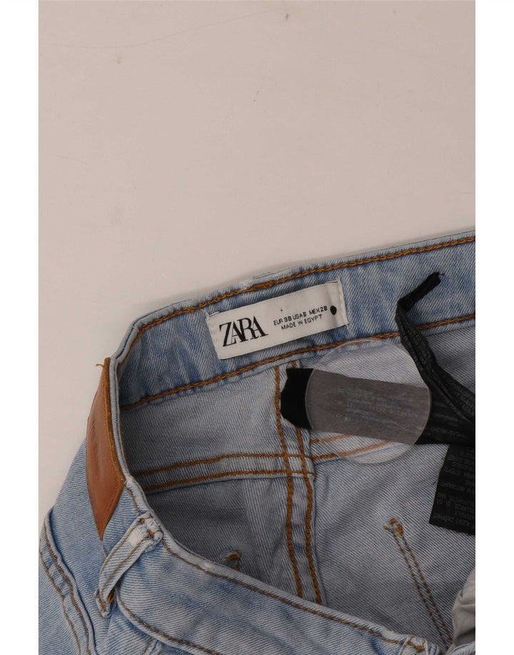 Zara Dame Slim Jeans EU 38 Small W28 L27 Blå Bomuld