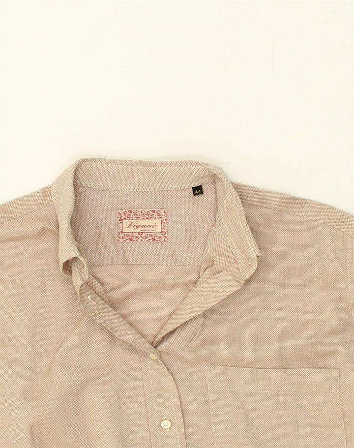 VINTAGE Womens Shirt EU 44 XL Beige Cotton | Vintage Vintage | Thrift | Second-Hand Vintage | Used Clothing | Messina Hembry 