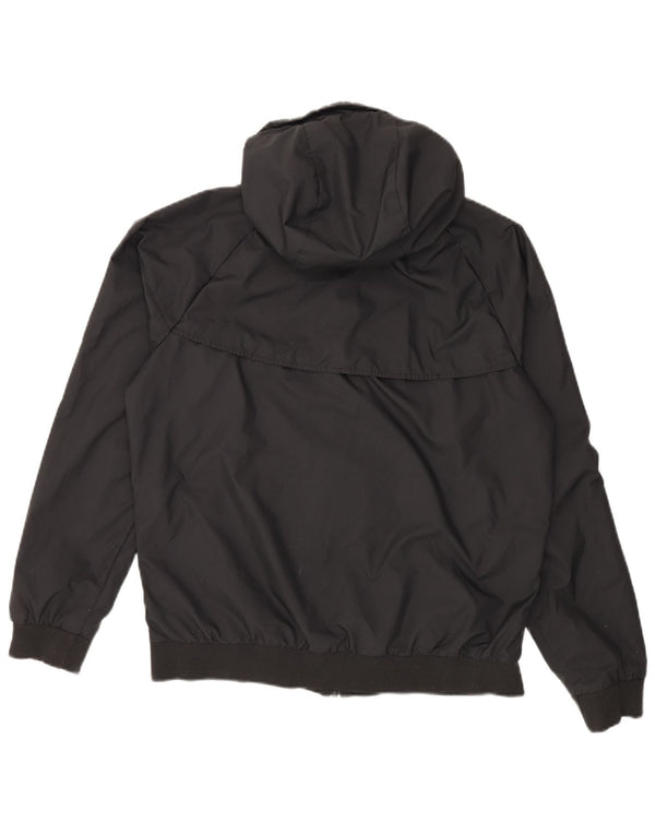 NIKE Windbreaker-jakke med hætte til mænd UK 38 Medium Sort Polyester