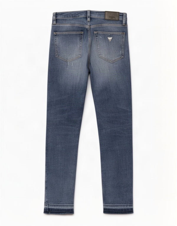 Guess Womens Distressed Slim Jeans W27 L28 Blå
