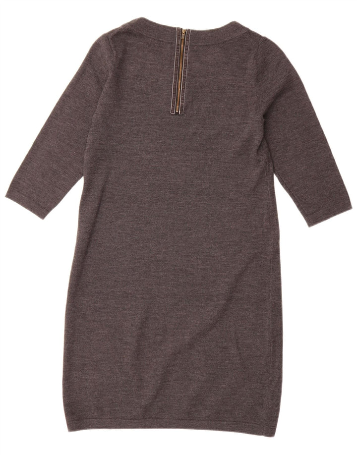 Boden Dame 3/4 ærmet Jumper Dress UK 12 Medium Grå