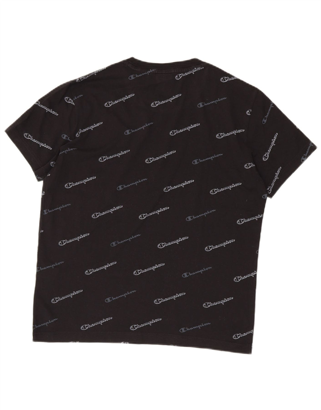 Champion Herre grafisk T-shirt top lille sort bomuld