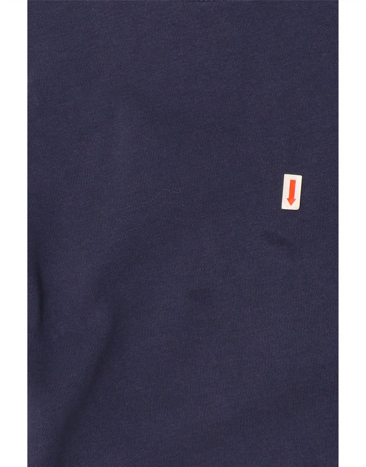 NIKE Boys Swoosh Grafisk Sweatshirt Jumper 10-11 år Medium Navyblå