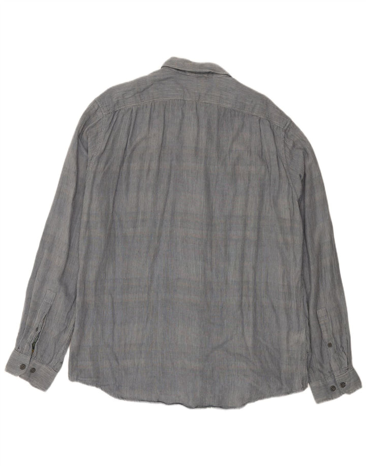 EDDIE BAUER Herre Tall Classic Fit skjorte Stor blå bomuld