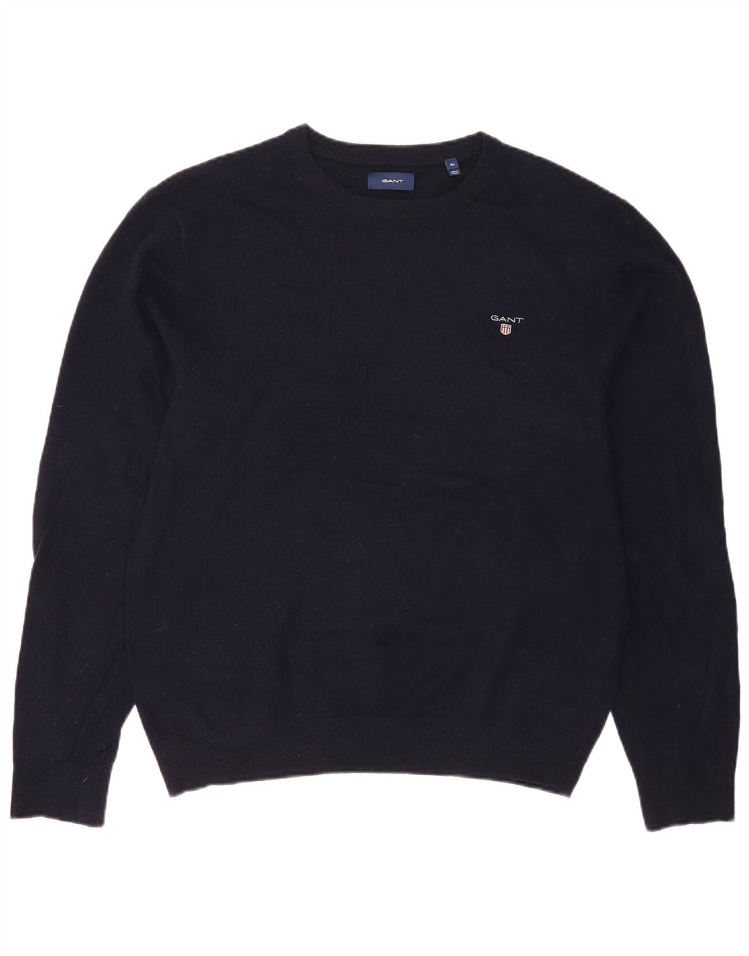 Gant Herre Boat Neck Jumper Sweater XL Navy Blue Wool