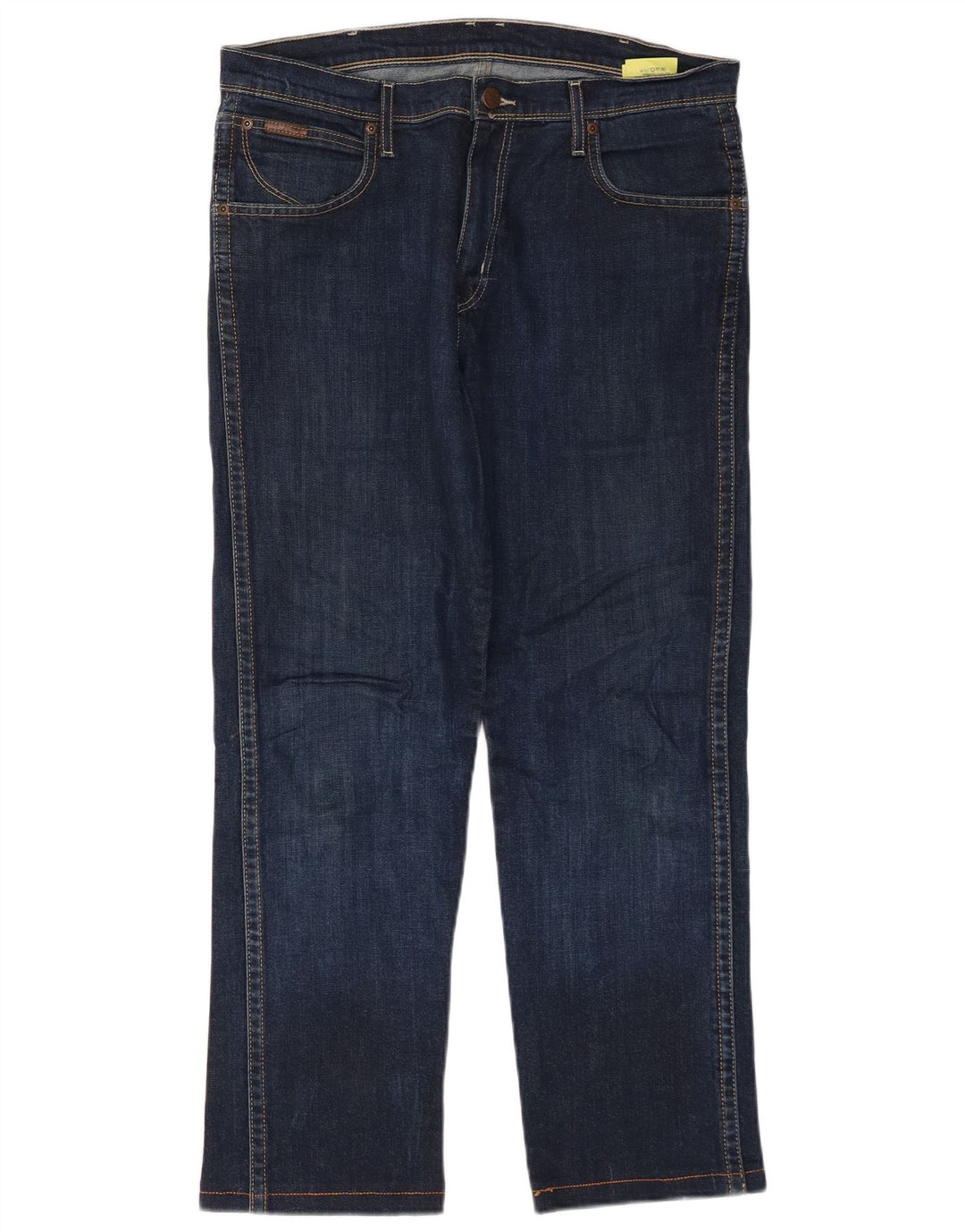 WRANGLER Herre Roxboro Straight Jeans W32 L34 Blå Bomuld