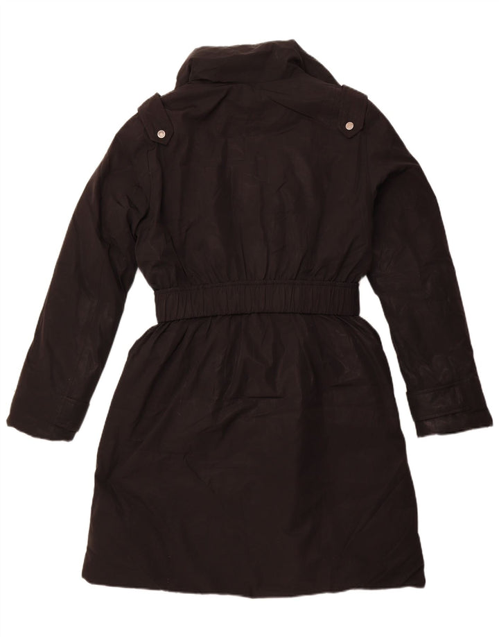 MASSIMO DUTTI Dame Polstret Frakke UK 18 XL Sort Polyester Vinter