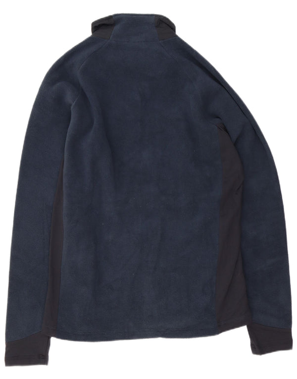 Kappa Fleecejakke til mænd UK 42 XL Marineblå Colourblock Polyester