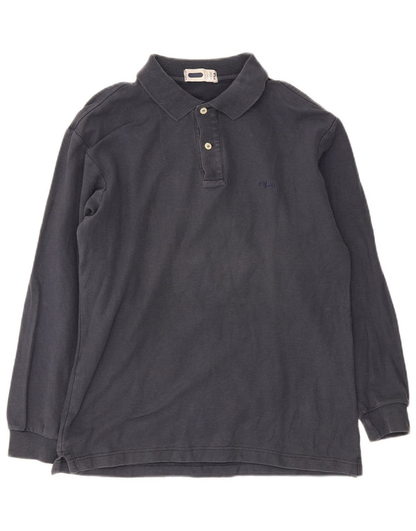Fila Langærmet Polo Shirt til mænd IT 46 Small Navy Blue