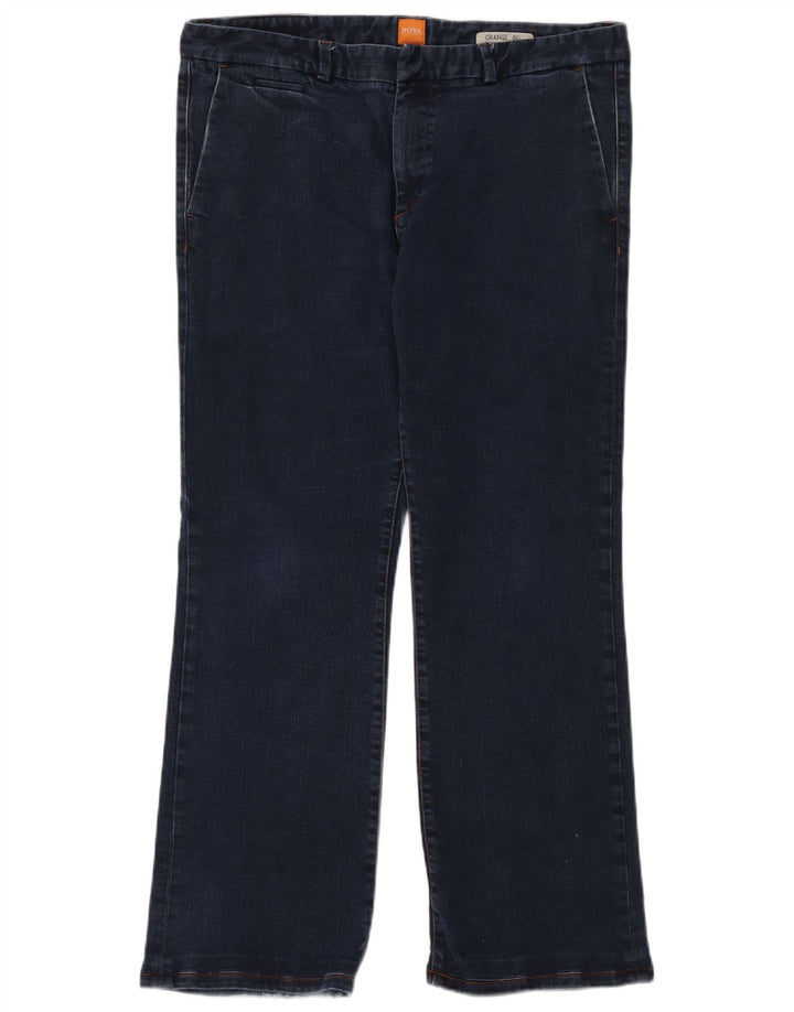 HUGO BOSS Straight jeans til mænd W36 L32 Marineblå