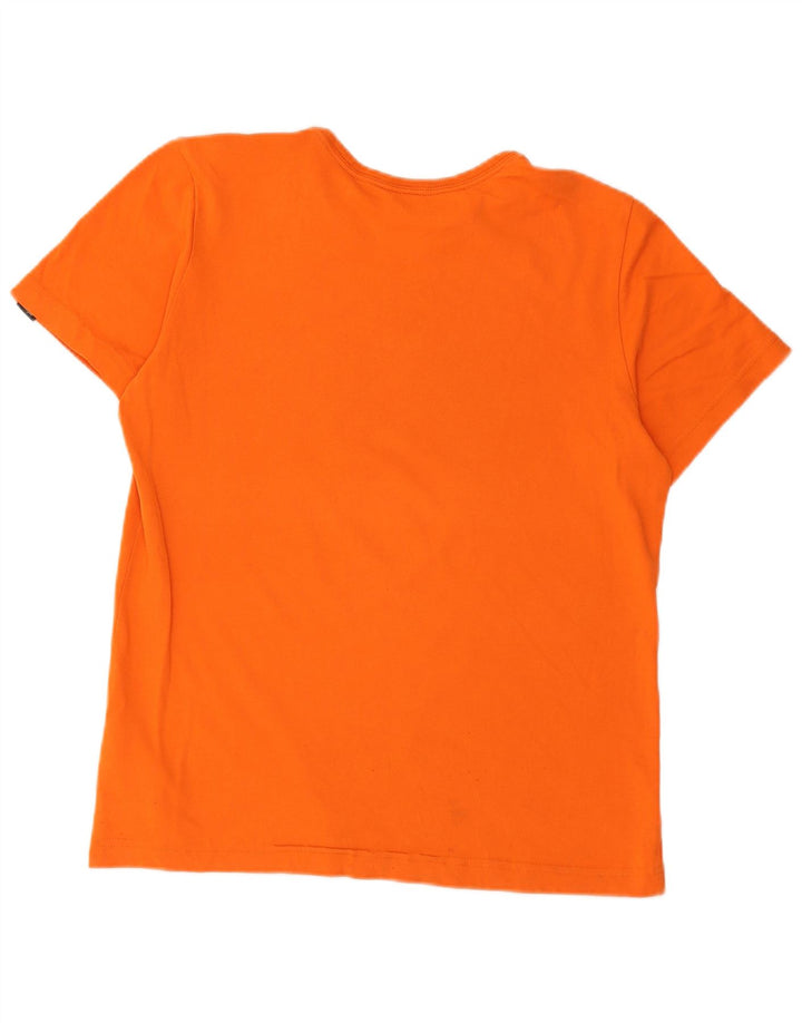 ADIDAS drenge grafisk t-shirt top 13-14 år orange bomuld