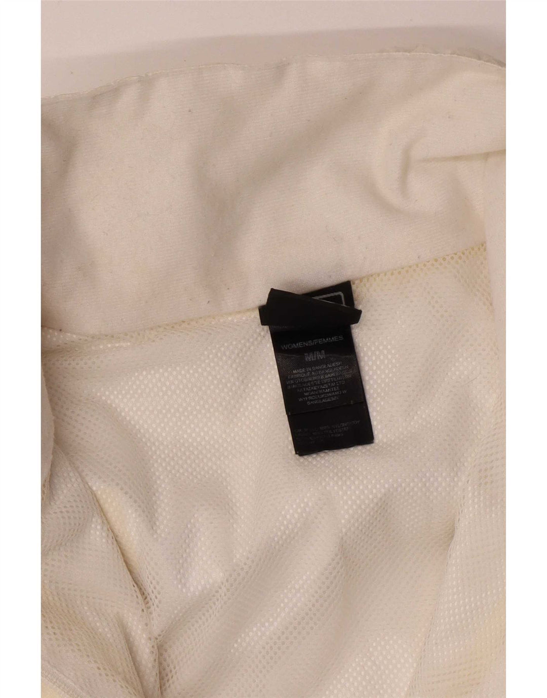 The North Face Regnjakke med hætte til kvinder UK 14 Medium White Nylon