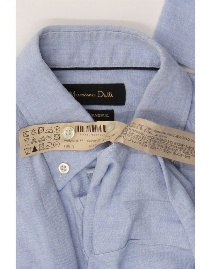 Massimo Dutti herreskjorte lille blå bomuld
