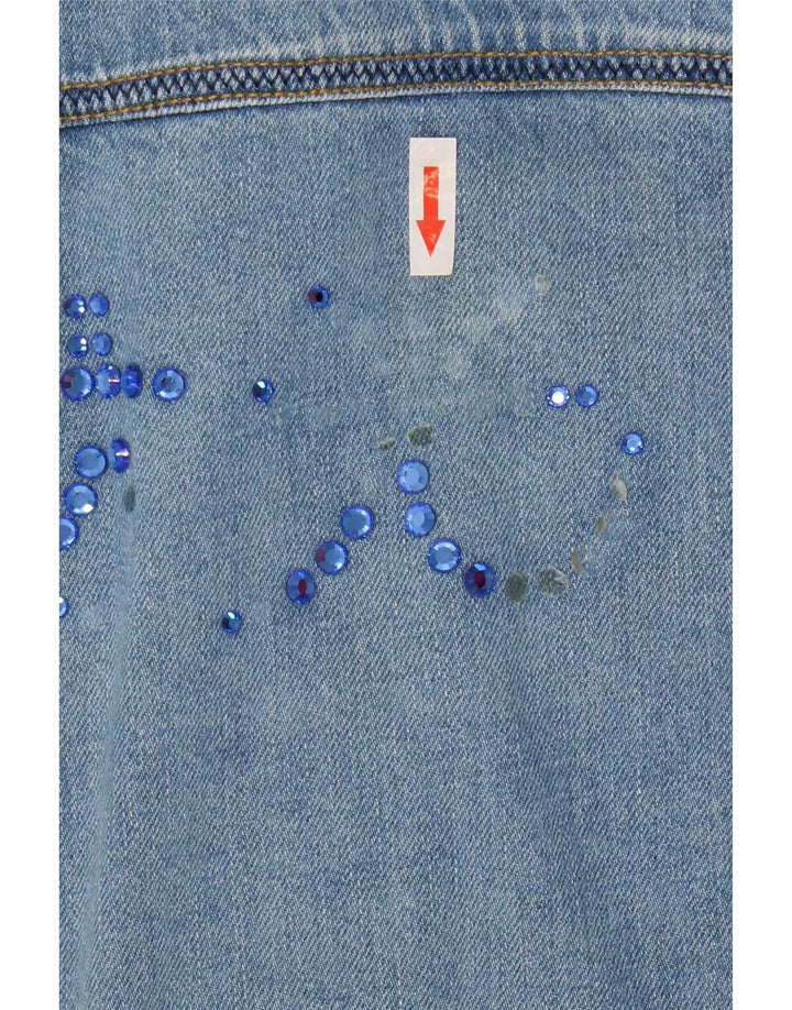 Antonette Dame denimjakke UK 18 XL Blå Bomuld