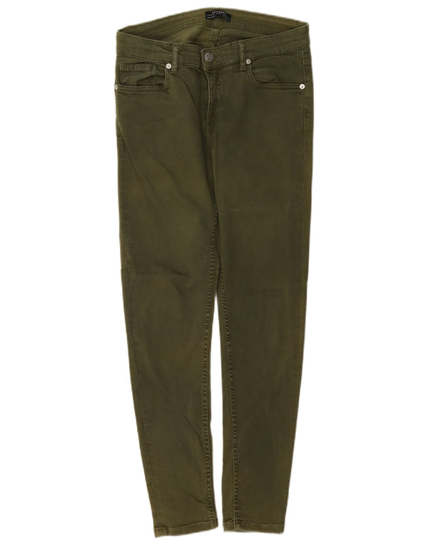 Zara Womens Skinny Jeans EU 38 Small W28 L26 Khaki