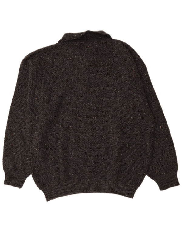 Mckenzie Dame Polo Neck Sweater UK 26 5XL Grå Flecked Polyacrylic