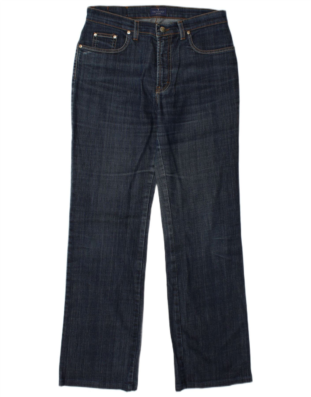 TRUSSARDI Lige jeans til kvinder W30 L31 blå bomuld