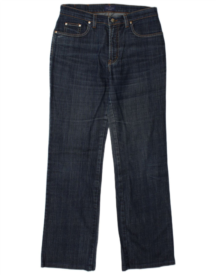 TRUSSARDI Lige jeans til kvinder W30 L31 blå bomuld