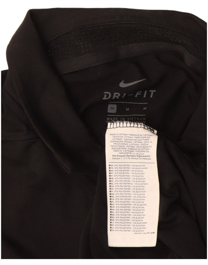 NIKE Dri Fit poloshirt til mænd, medium sort polyester