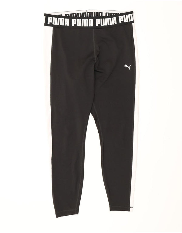 Puma Graphic Leggings til kvinder UK 16 Large Black Polyester Sports