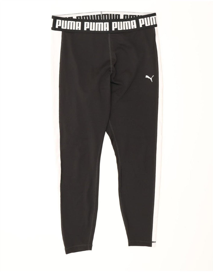 Puma Graphic Leggings til kvinder UK 16 Large Black Polyester Sports