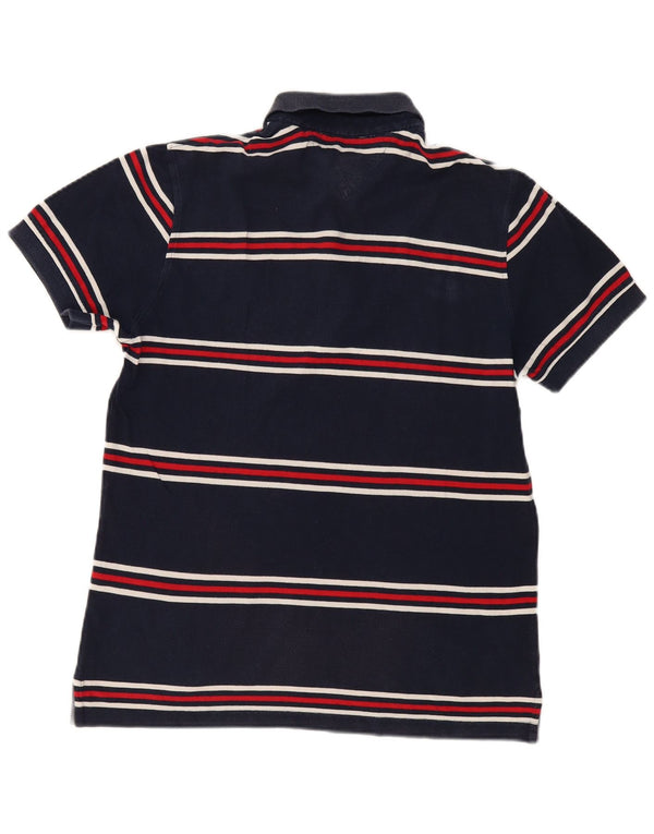 Tommy Hilfiger Herre Custom Fit poloshirt Medium marineblå stribet bomuld