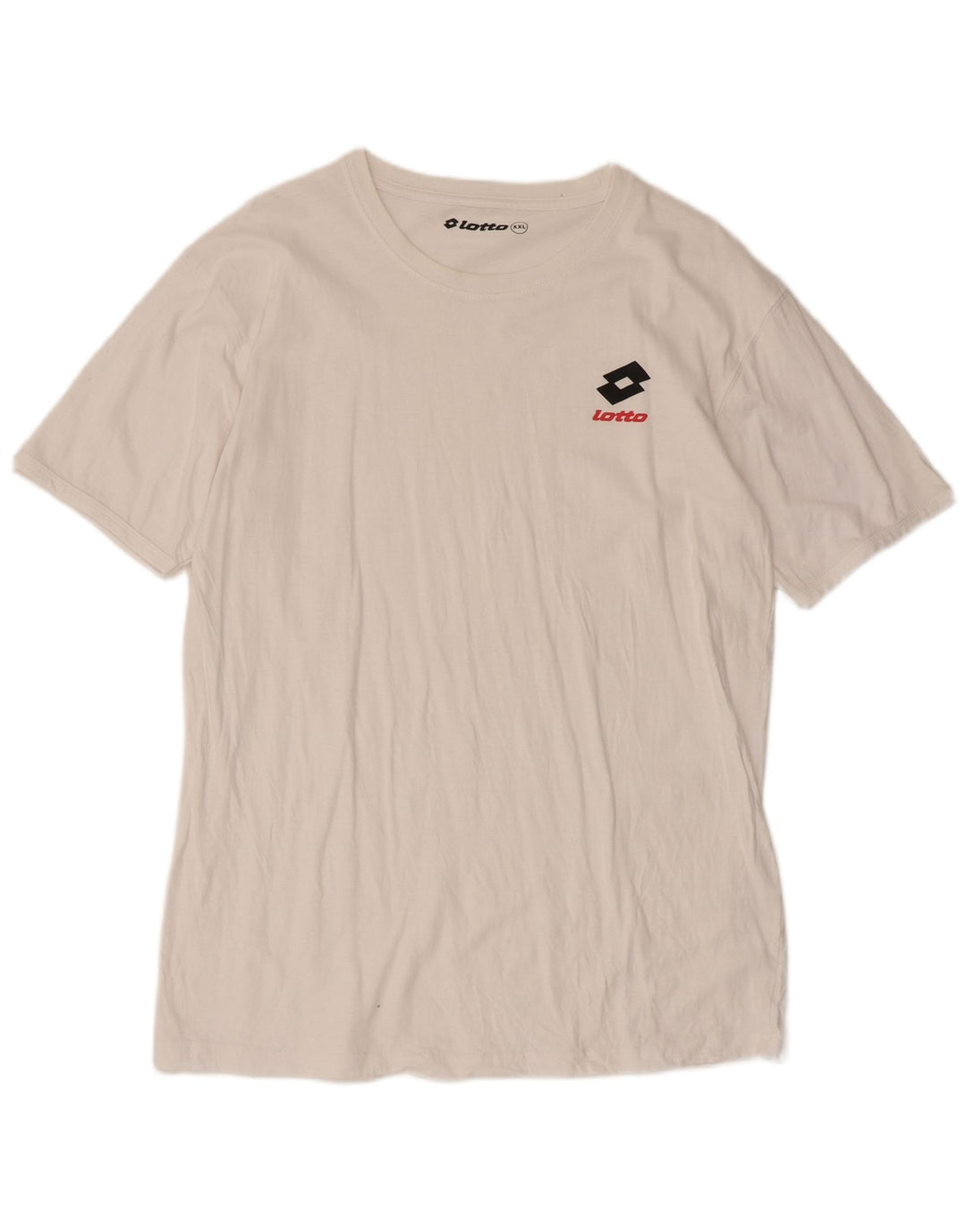 Lotto Herre T-Shirt Top 2XL Hvid Bomuld