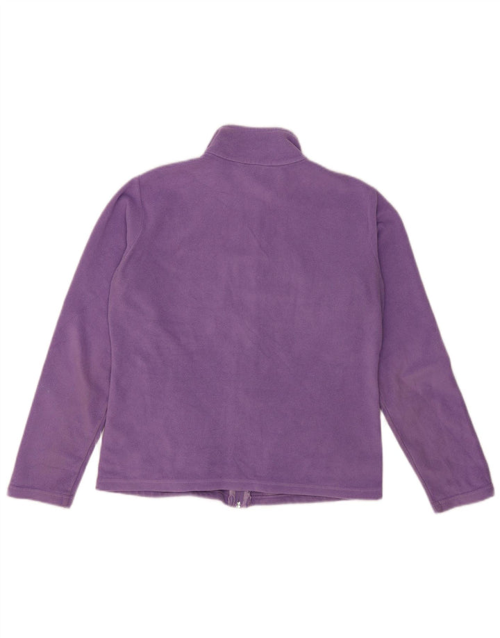 Marks & Spencer Fleecejakke til kvinder UK 12 Medium Lilla Polyester