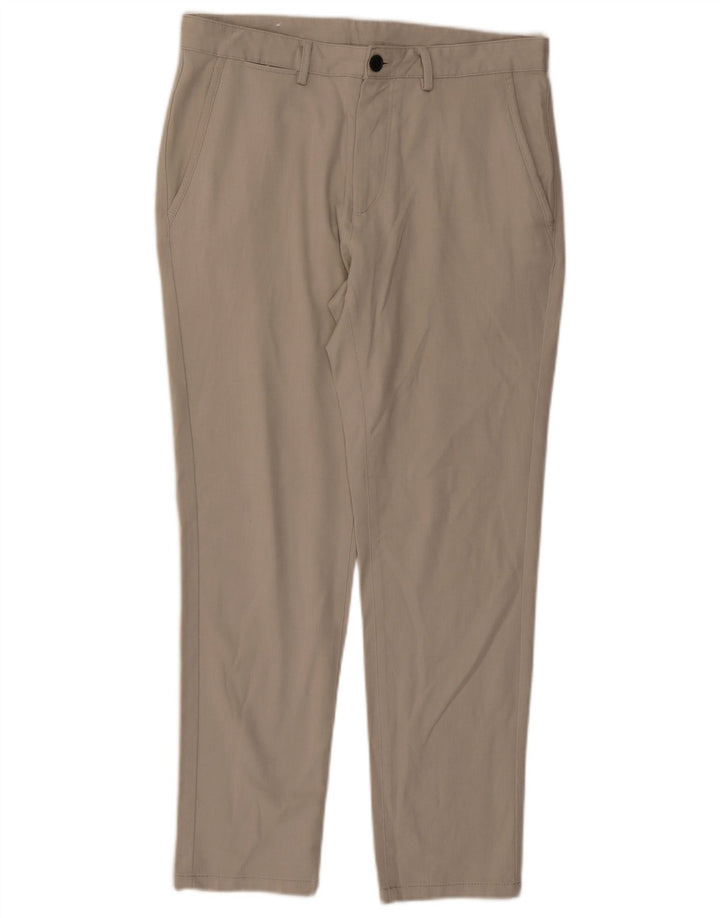 ZARA Dame Slim Chino Bukser EU 40 Medium W31 L38 Beige