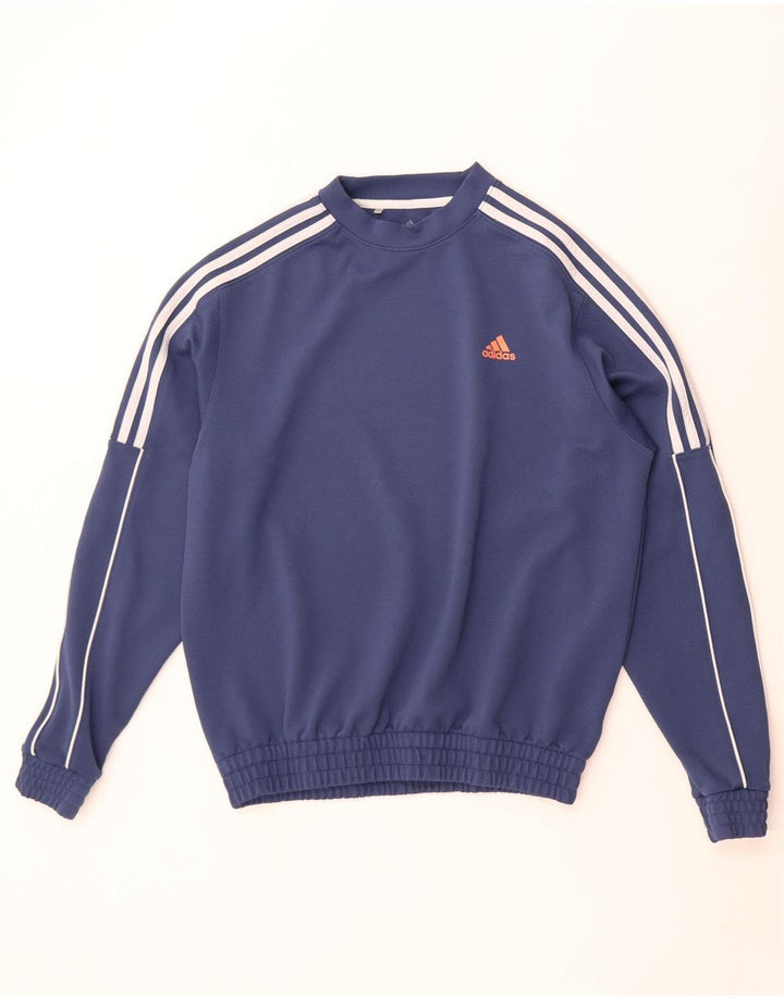 Adidas Sweatshirt Jumper til mænd Medium Blue Colourblock Polyester