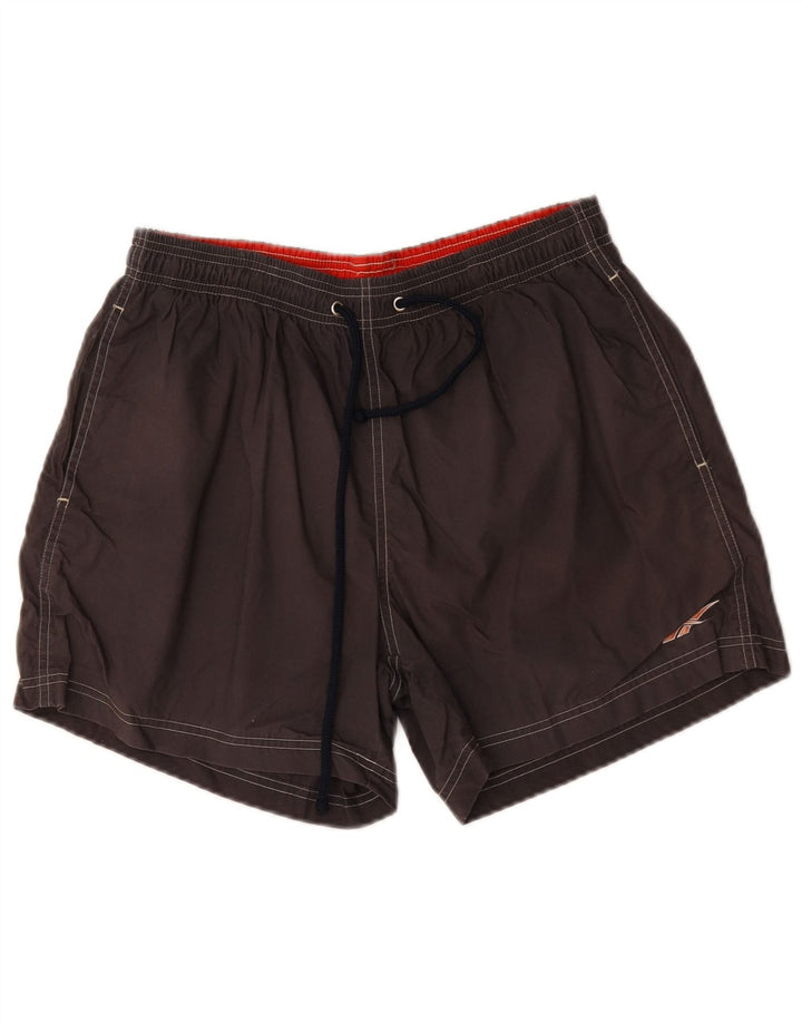 Reebok Badeshorts til mænd mellemgrå bomuld