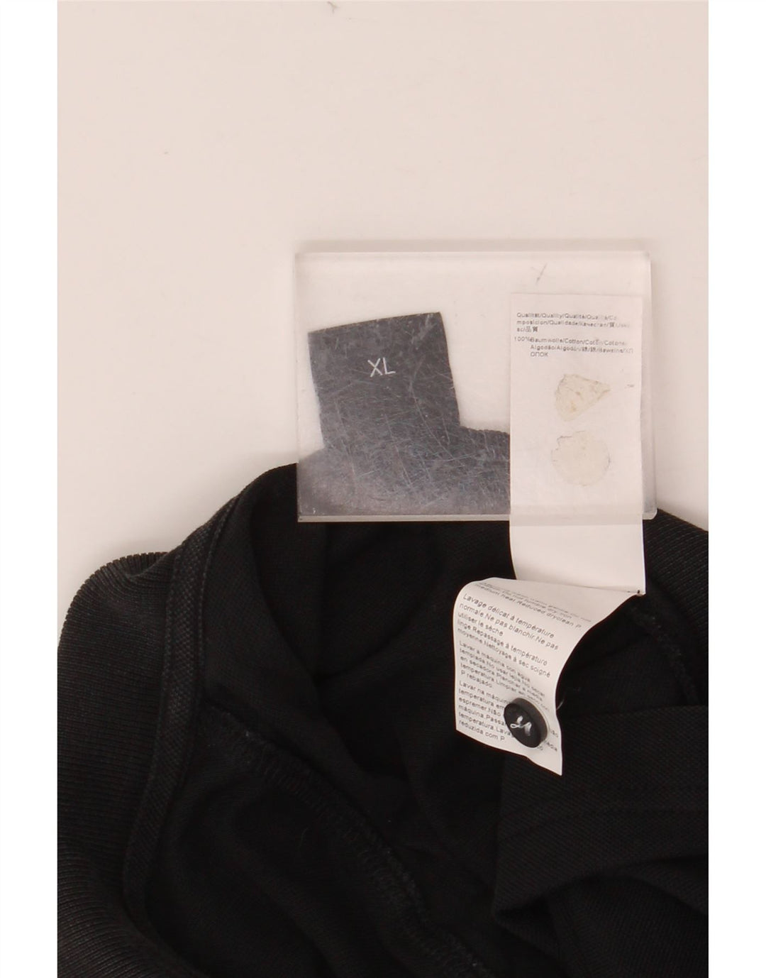 HUGO BOSS Poloshirt til mænd XL Sort bomuld