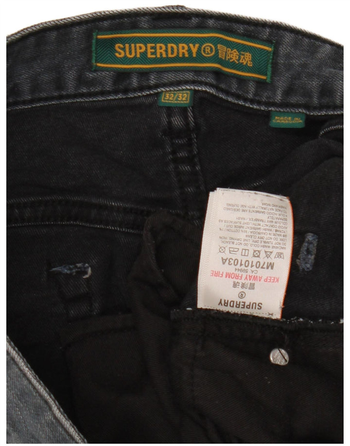 Superdry Slim Jeans til mænd W32 L32 Grå bomuld
