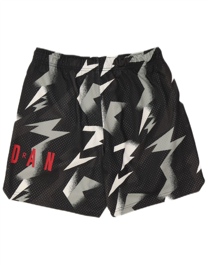 Jordan Herre grafiske svømmeshorts Medium Sort Geometrisk Polyester