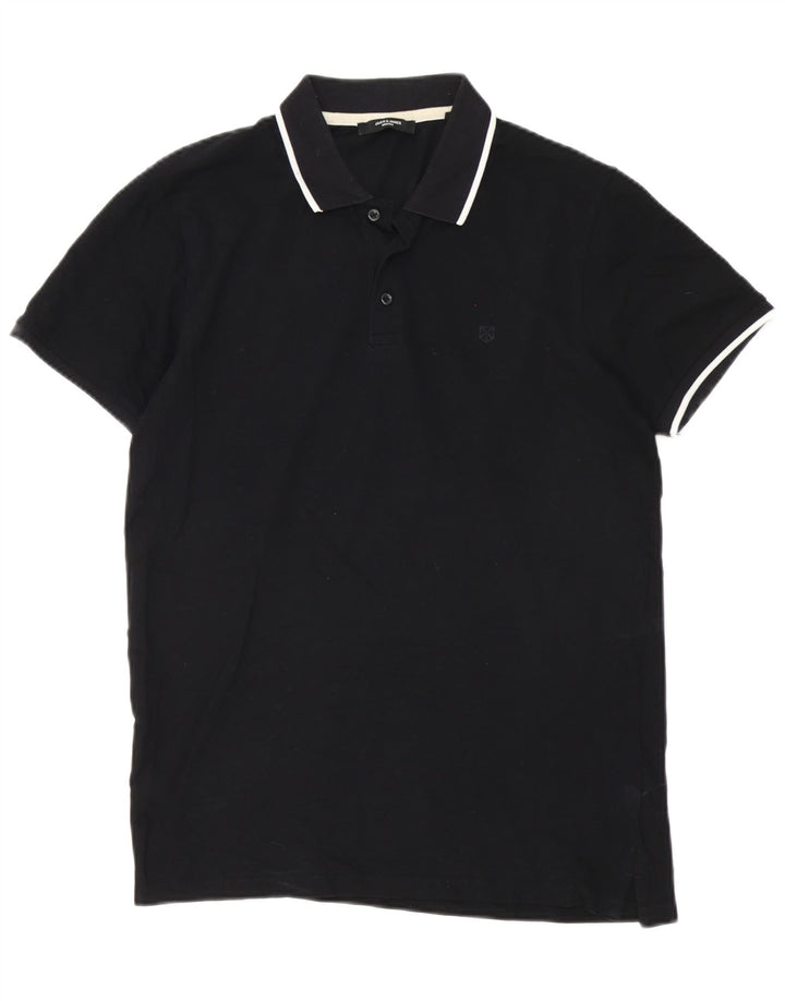 Jack & Jones herre poloshirt Medium sort bomuld