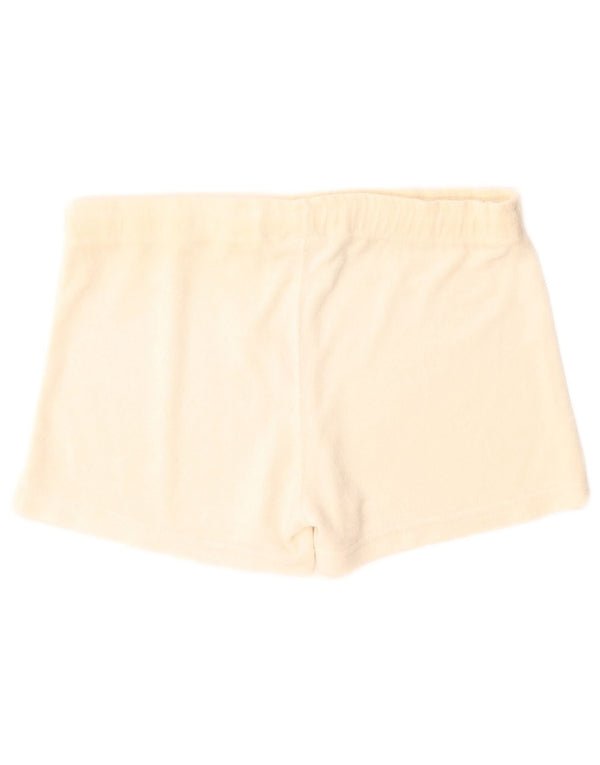 Champion Womens Sports Shorts UK 14 Large Beige Polyester