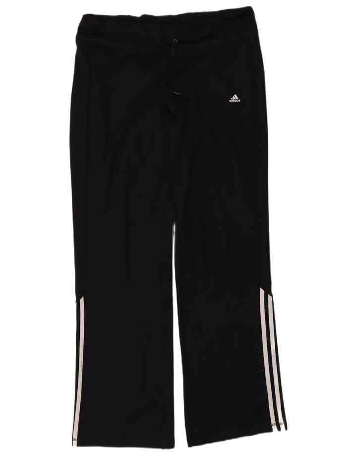 Adidas Womens Climalite træningsdragt bukser UK 16/18 Large Black Polyester
