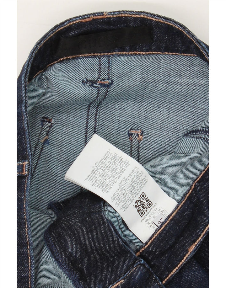 GUESS Womens Denim Skirt W26 Small Navy Blue Cotton Vintage Guess and Second-Hand Guess from Messina Hembry 