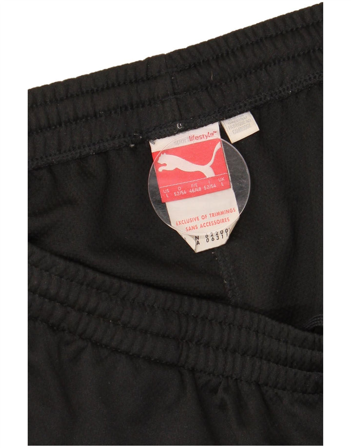 PUMA Træningsdragt bukser til mænd Large Black Colourblock Polyester
