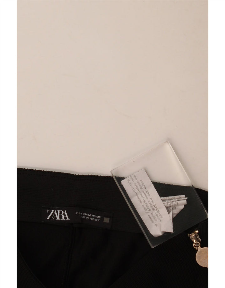 Zara Dame Skinny Casual Bukser Medium W28 L28 Sort Polyester