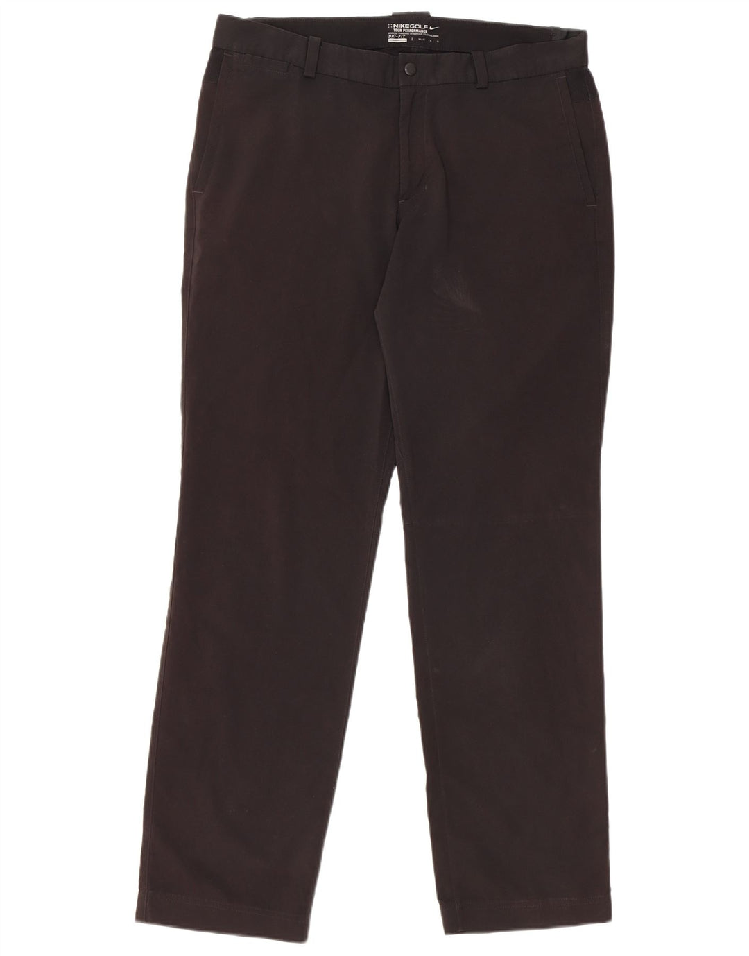 Nike Herre Dri Fit Slim Chino Bukser W34 L30 Sort Polyester