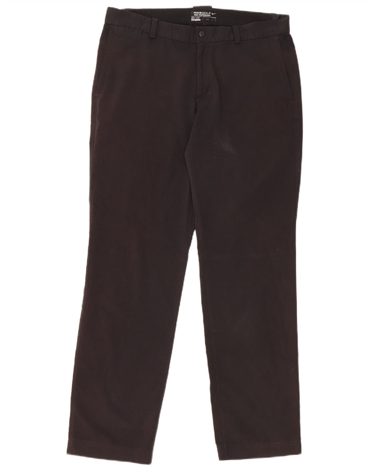 Nike Herre Dri Fit Slim Chino Bukser W34 L30 Sort Polyester