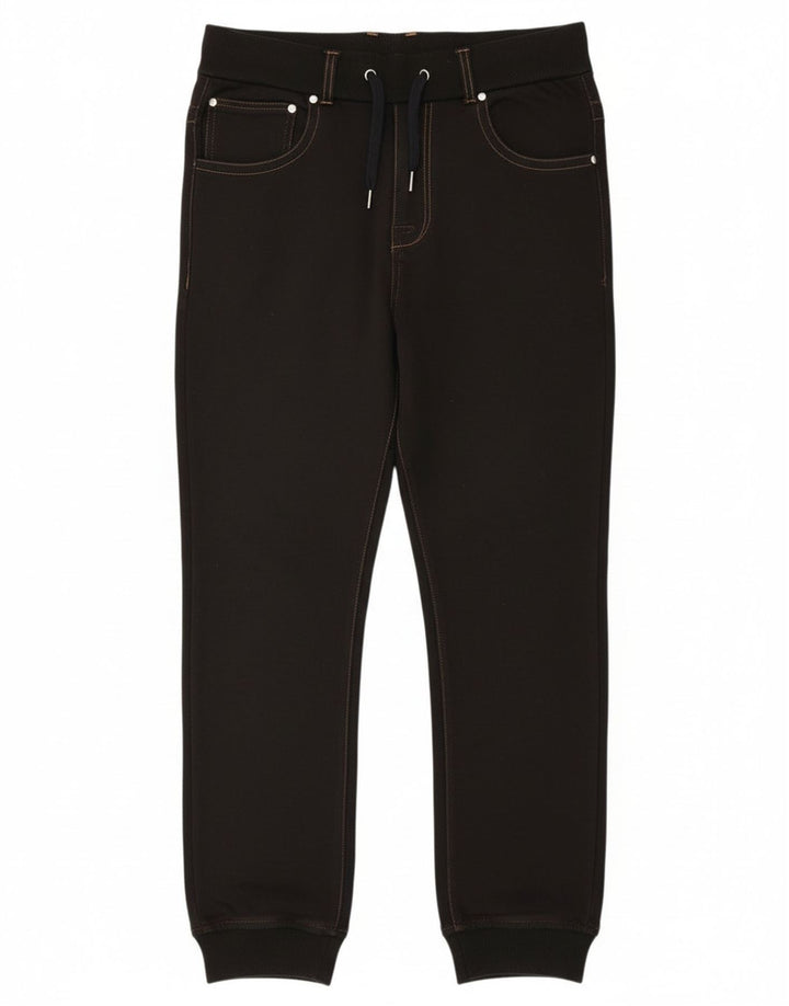 Zara Mens Joggers Cropped Trousers Small W30 L25 Black