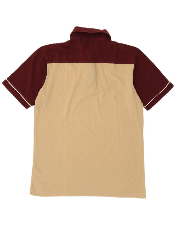 Asics herre poloshirt Medium Beige Colourblock Bomuld