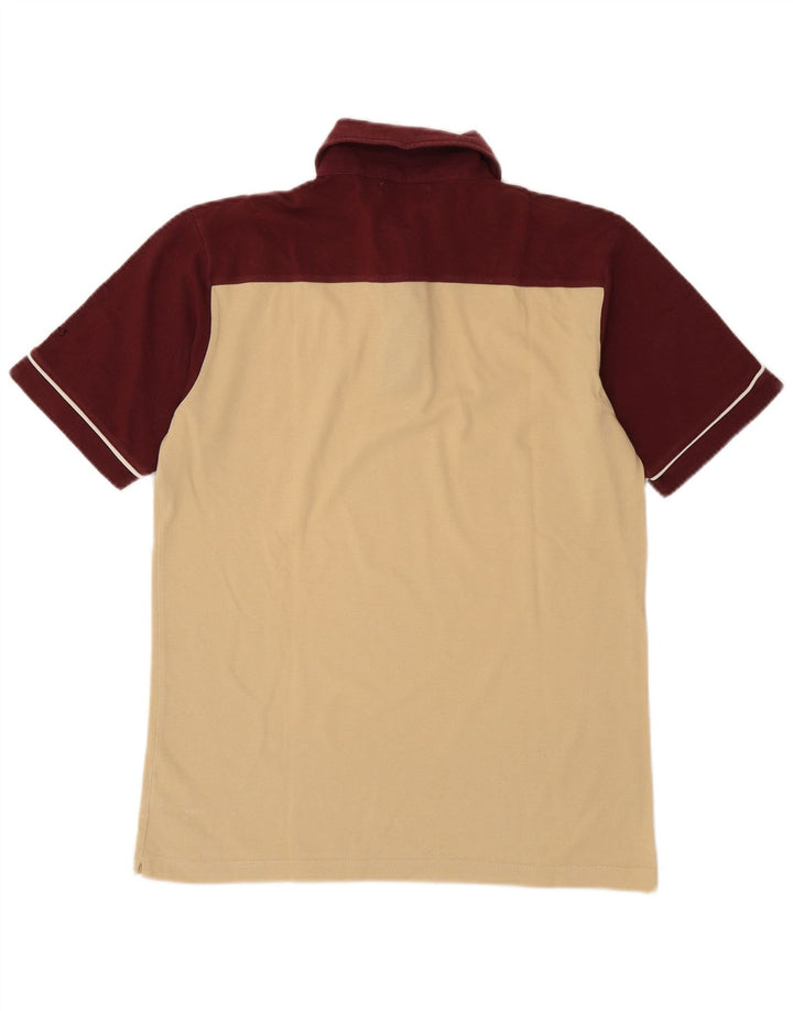 Asics herre poloshirt Medium Beige Colourblock Bomuld