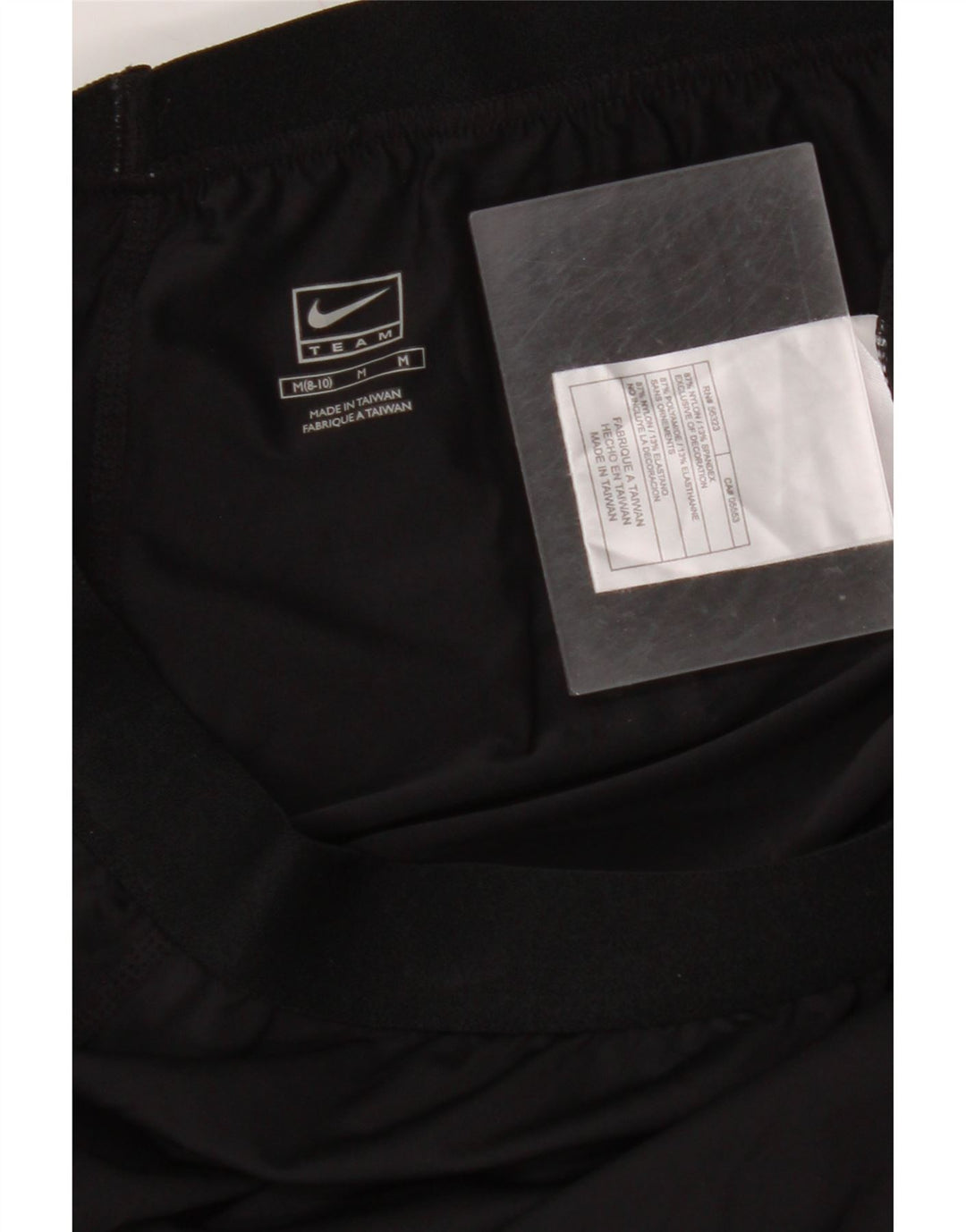 NIKE træningsdragtsbukser til kvinder US 8/10 Medium sort nylon