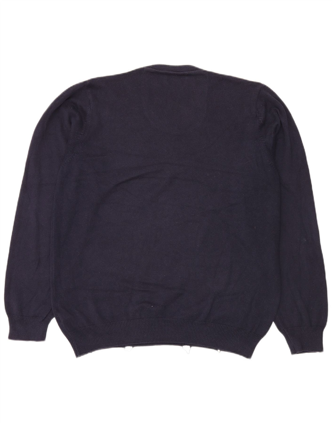 Marks & Spencer Herre V-hals sweater Stor marineblå bomuld