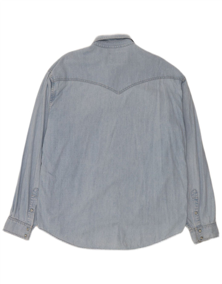 Wrangler Herre Denim Shirt XL Blå Bomuld